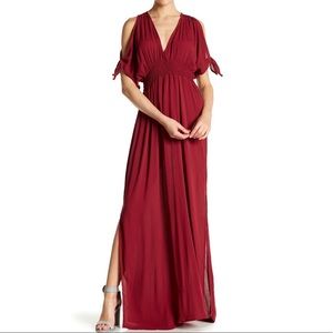 love stitch gauze kimono maxi dress
